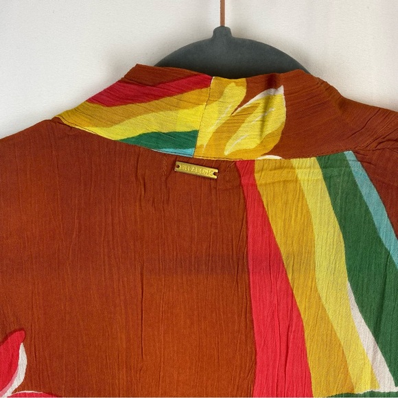 Billabong Love Land Floral Open Cardigan Kimono Beach Cover Up Size M / L - Picture 6 of 11